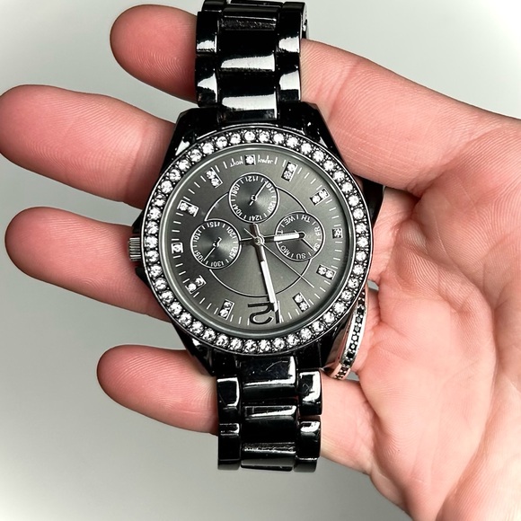 Avon Women’s Black Rhinestone Watch✨ - Picture 4 of 6